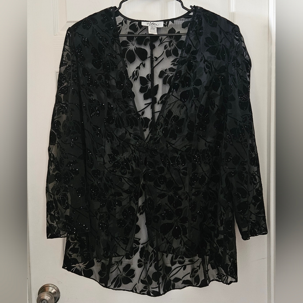 Patra Semi Sheer Duster Jacket